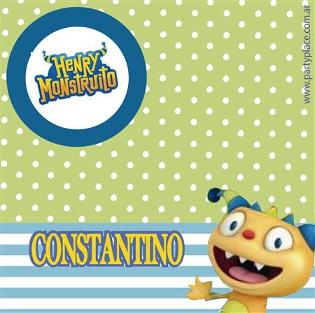 Tarjetitas Henry Monstruito 20u Pers